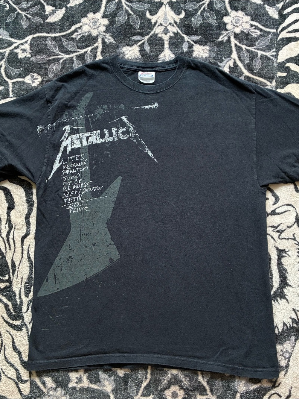 000 - VINTAGE 00s METALLICA Y2K METAL ROCK BAND HANES HEAVYWEIGHT T SHIRT